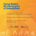 1ª edição do curso de Libras para comunidade