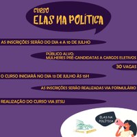 Curso "Elas na Política"