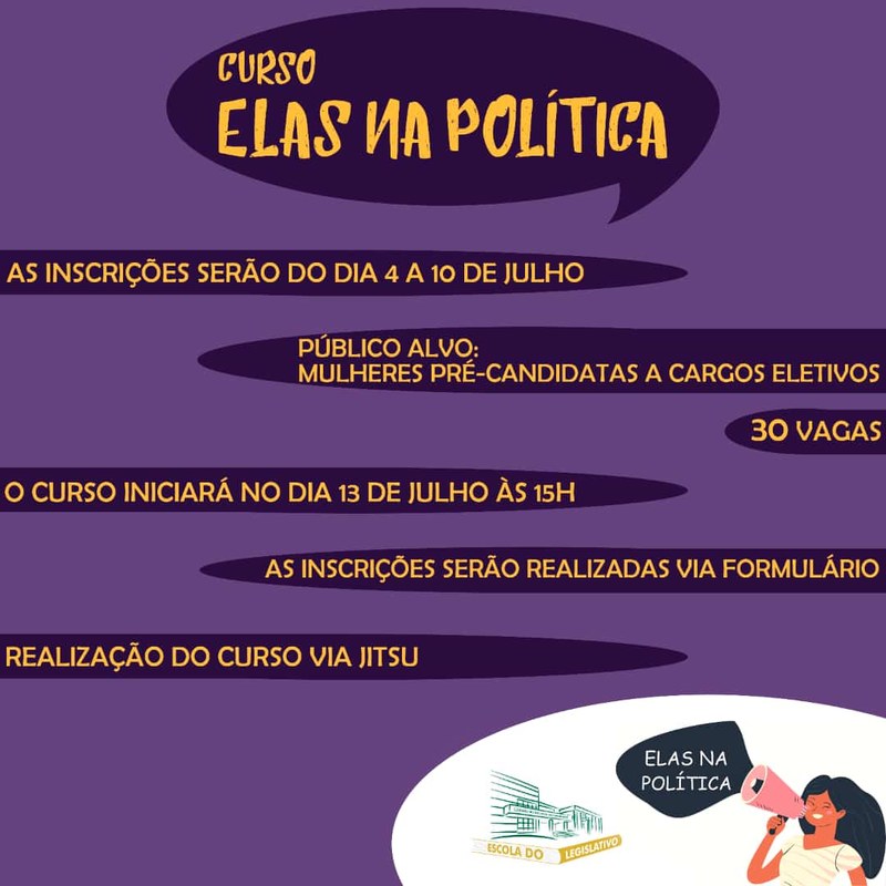 Curso "Elas na Política"