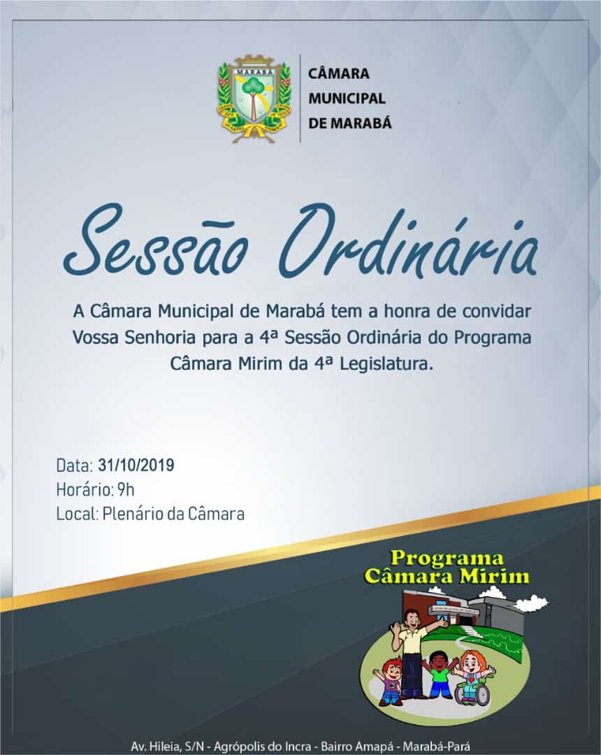 Sessão Ordinária 31/10/2019