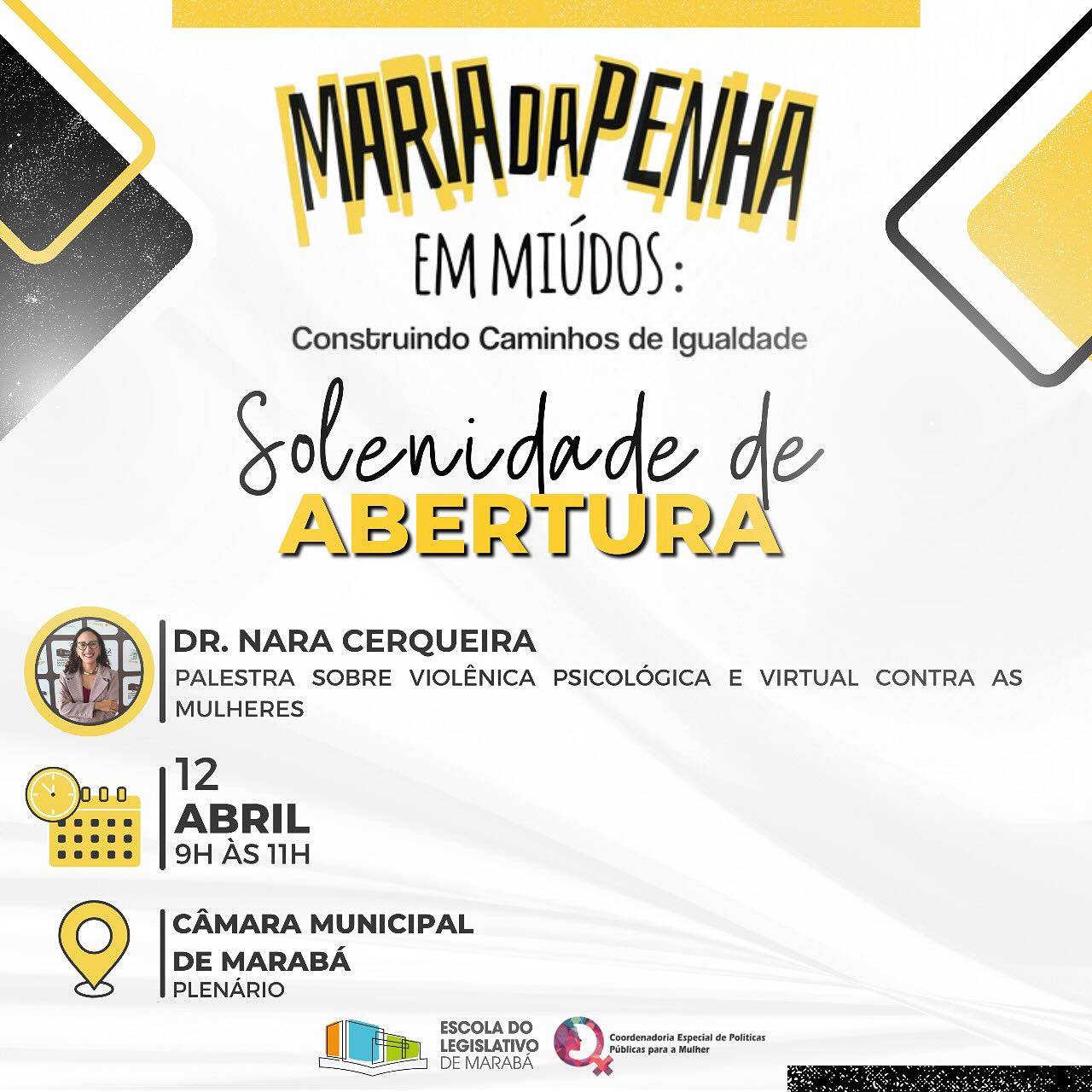 Solenidade de abertura do projeto Lei Maria da Penha em Miúdos