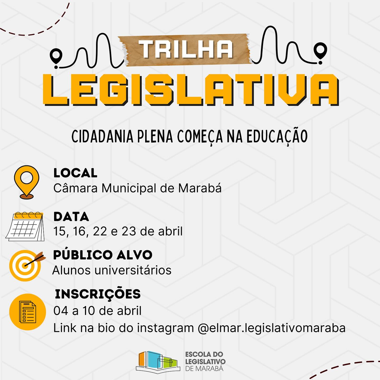 Vem aí a primeira edição do Trilha Legislativa!