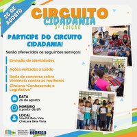 Vem aí, dia 26 de agosto, a terceira edição do Circuito Cidadania