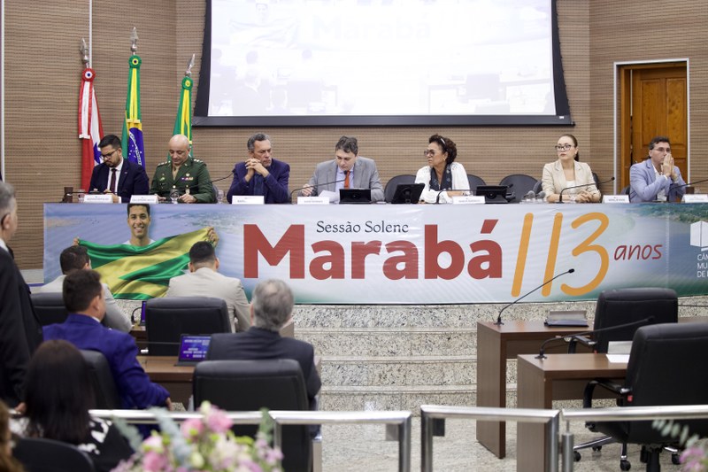 Câmara celebra 113 anos de Marabá com mensagens de união e desenvolvimento