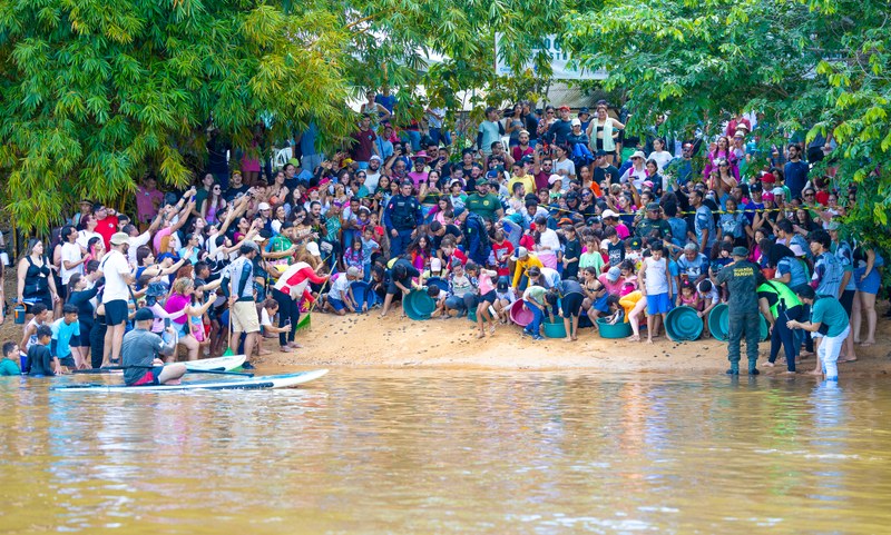 Câmara participa de soltura de quelônios no Rio Tocantins