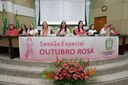 Câmara realiza Sessão Especial do Outubro Rosa e oferece serviços