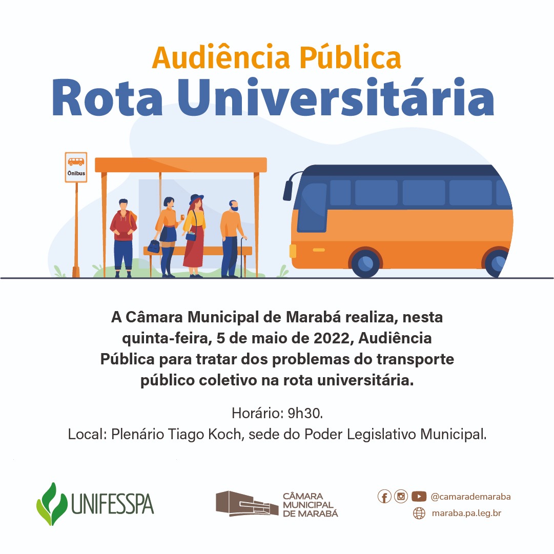 Câmara vai realizar audiência pública para discutir rota universitária