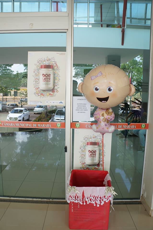 Câmara vira ponto de coleta de potes para aleitamento materno