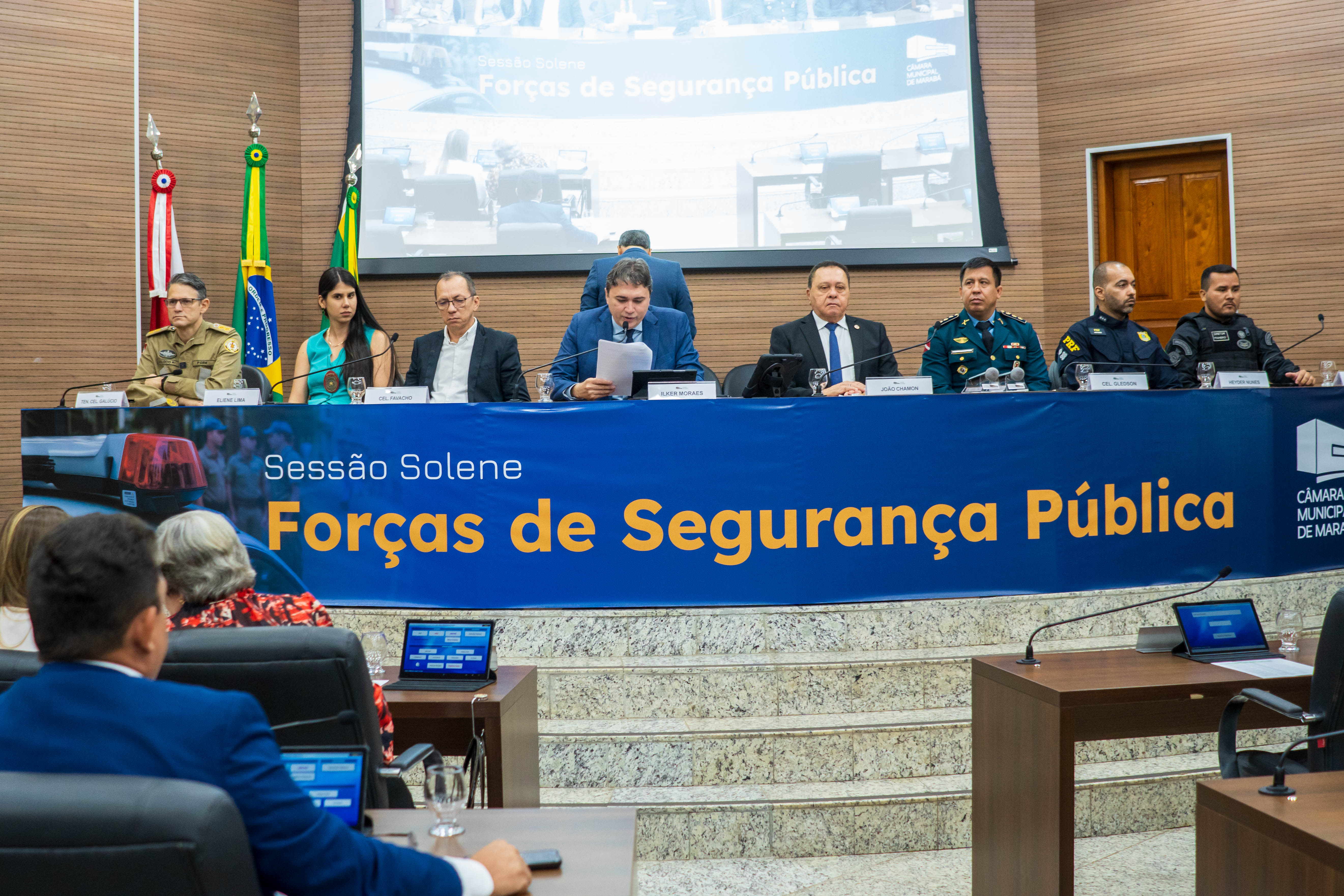 Forças de segurança são homenageadas em sessão solene