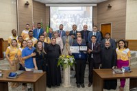 Imagem peregrina de Nossa Senhora visita o Parlamento Municipal