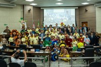 Liga Cultural faz apresentação em sessão e pede ajuda aos vereadores
