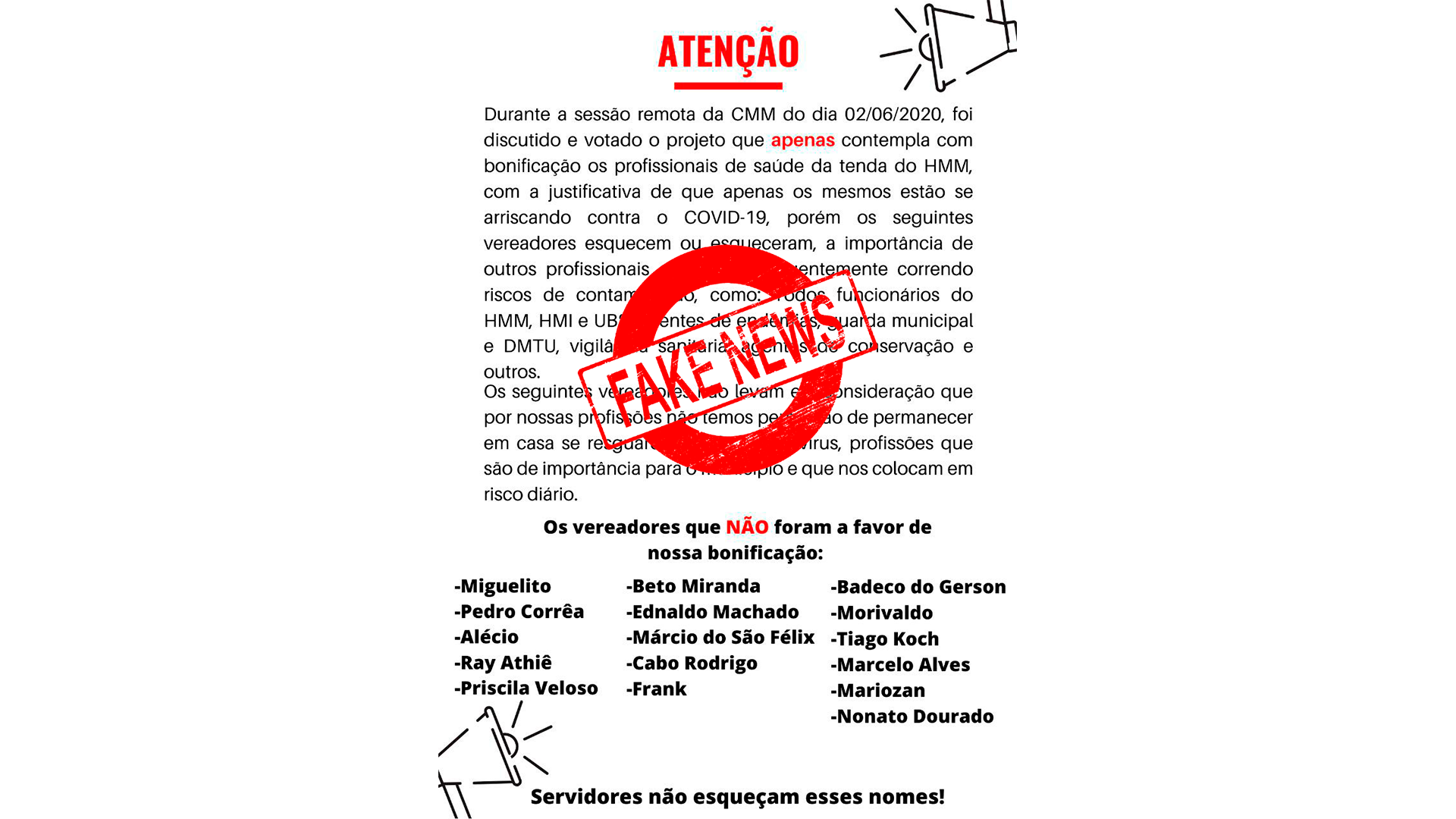 NOTA DE ESCLARECIMENTO