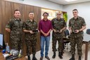 Presidente da CMM recebe generais antes da passagem de comando da 23ª Brigada