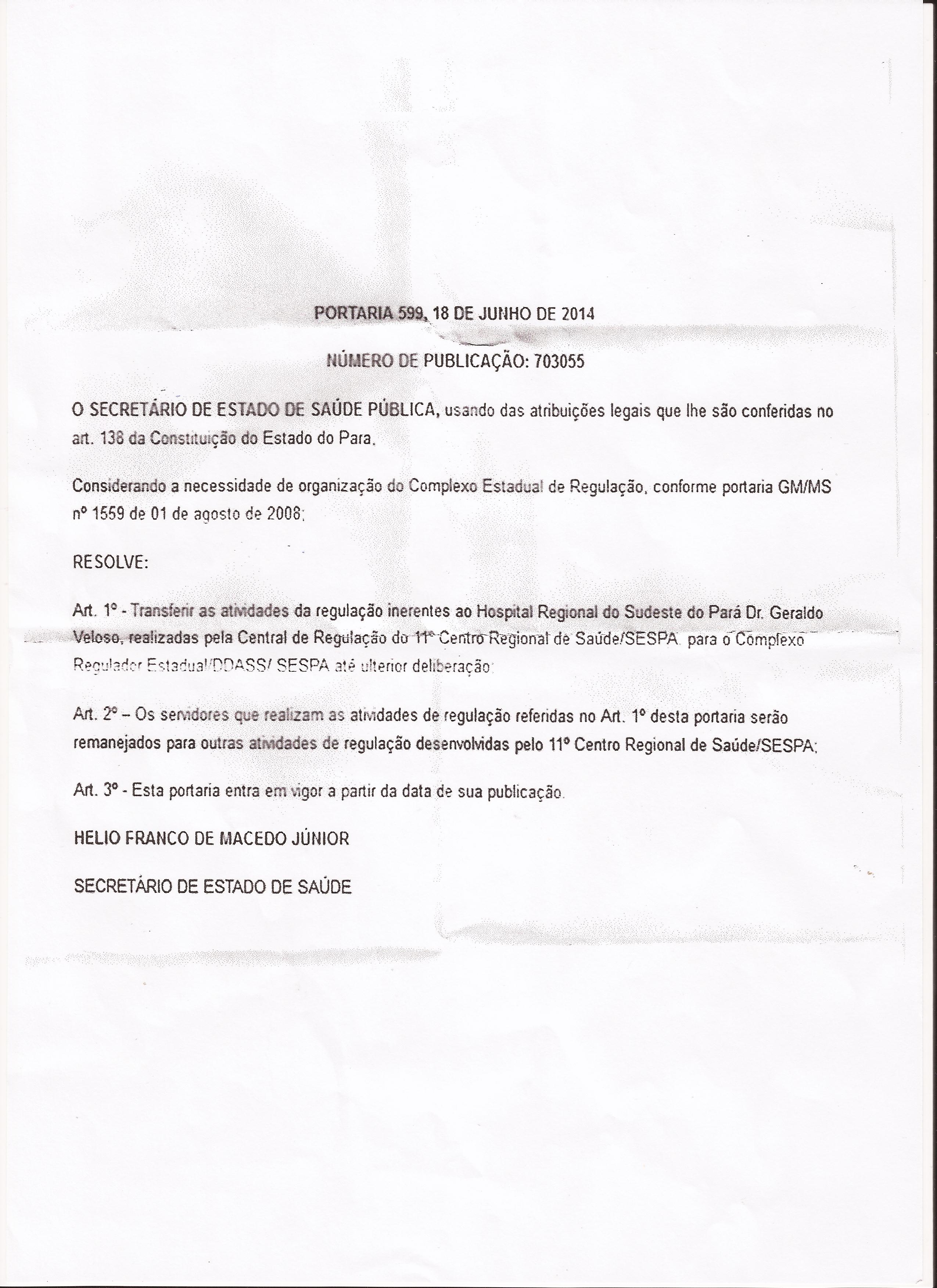 Vereadores são contrários à decisão de levar regulação do Hospital Regional para Belém