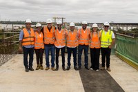 Vereadores visitam obras da nova ponte sobre o Rio Tocantins